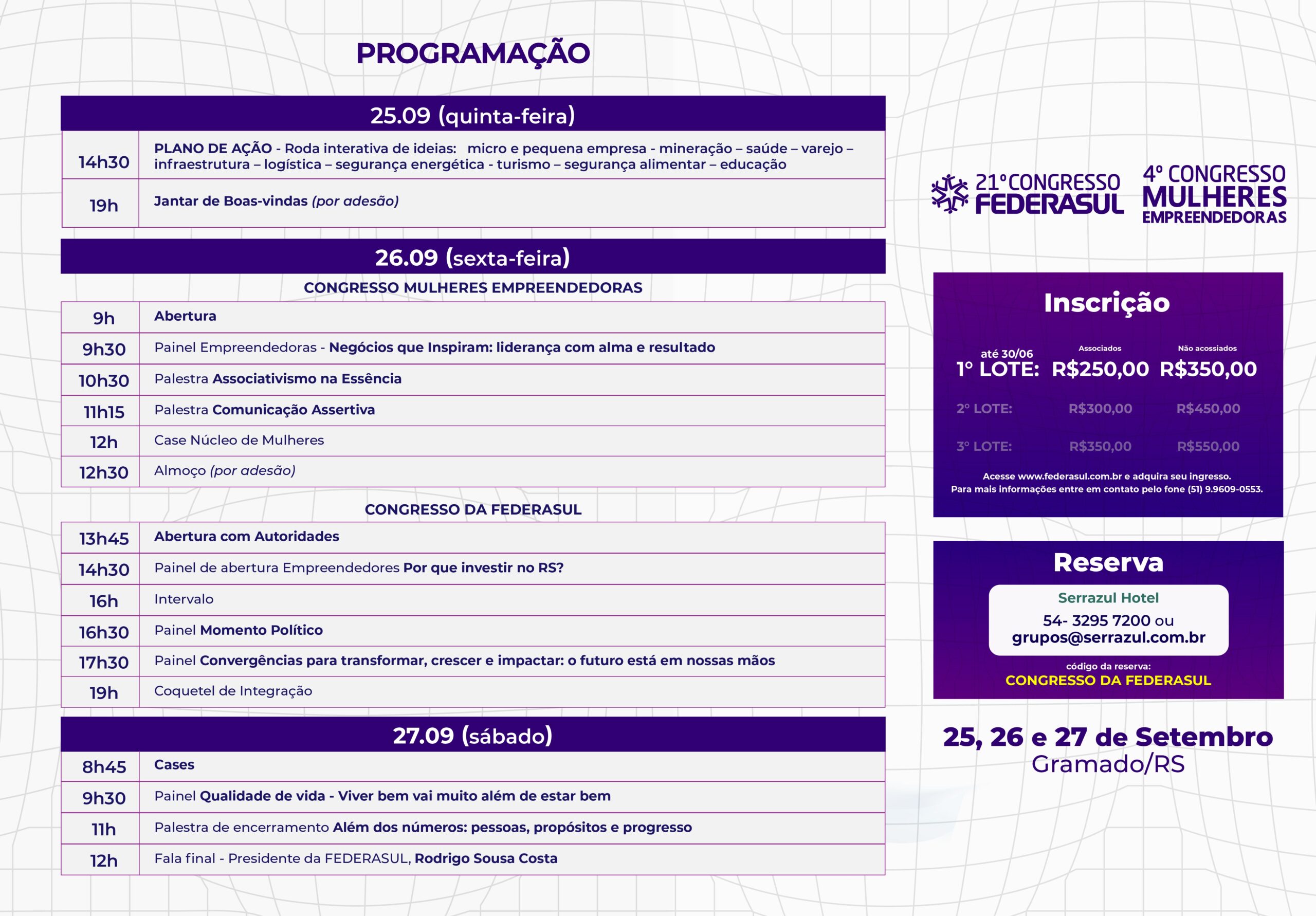 logotipo 15 congresso federasul